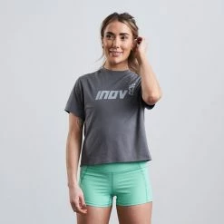 Inov8 F-Lite Women’s Cropped Tee Dark Grey