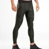 2XU Accelerate Print Compression Tights Ashphalt Duffel/Nero