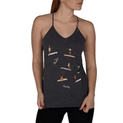 Hurley Log Days Burn Out Tank Black Heather