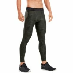 2XU Accelerate Print Compression Tights Black / Asphalt Duffel