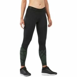 2XU Accelerate Compression Tights With Storage Black / Paint Strokes Mountain View